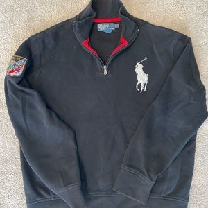 Big Pony Polo Quarter 1/4 zip sweater- great condition